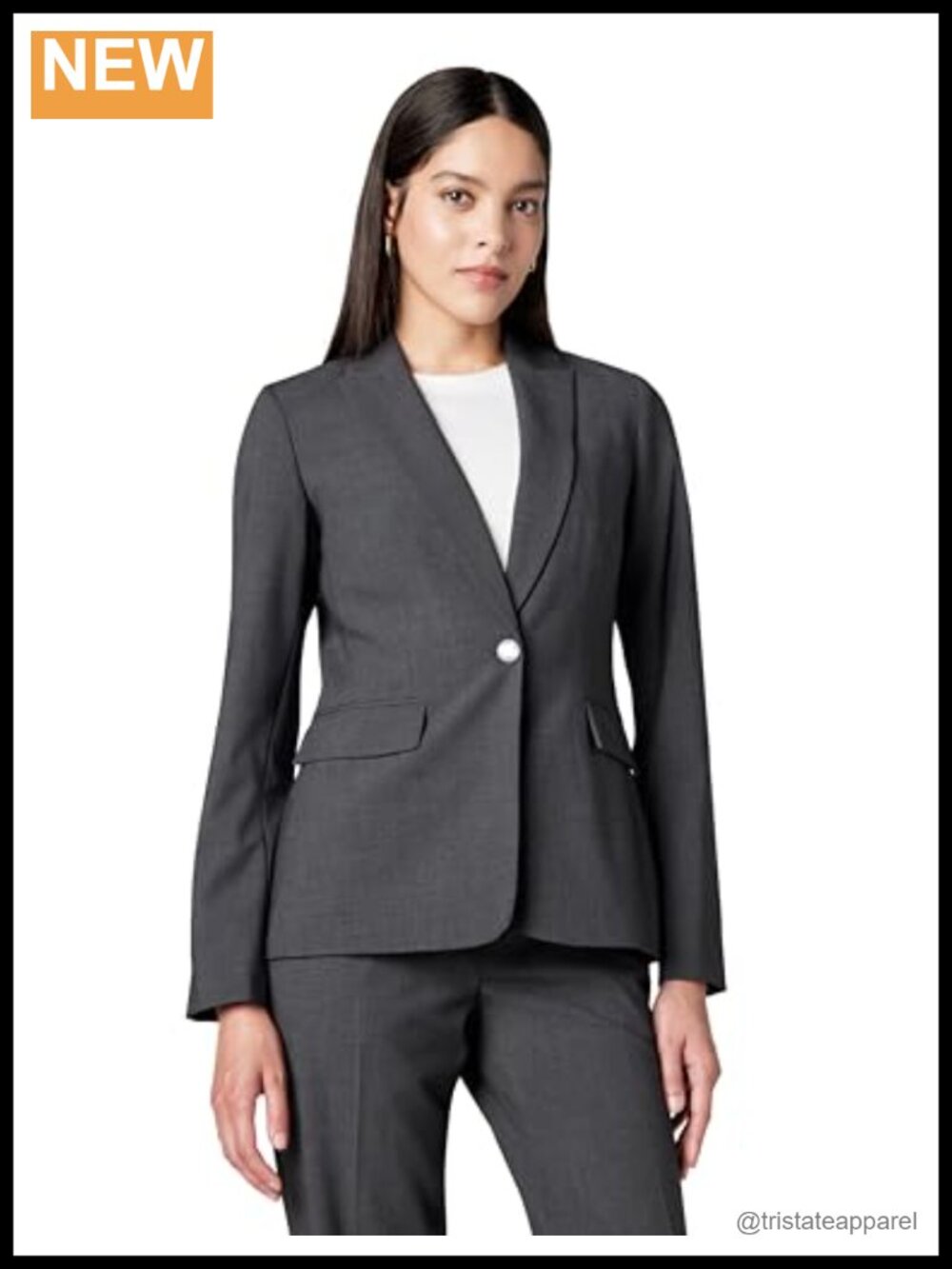 Calvin Klein Polyester Blend One Button Lux Blazer Business